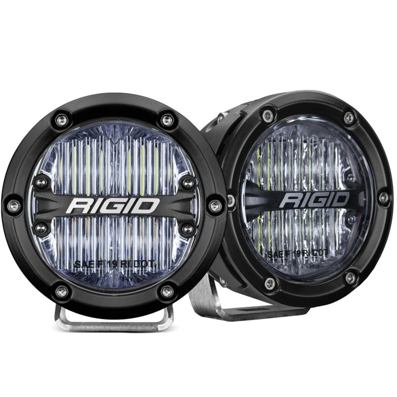 RIGID 360-Series 4 in. SAE J583 Fog Light Pair, White