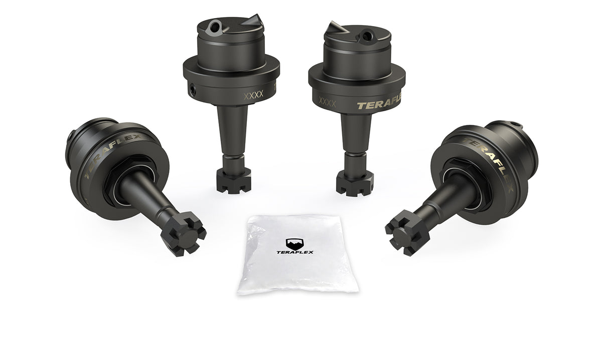 TeraFlex JL / JT: Dana 30/44 HD Ball Joint Kit W/out Knurl (2 Upper & 2 Lower)