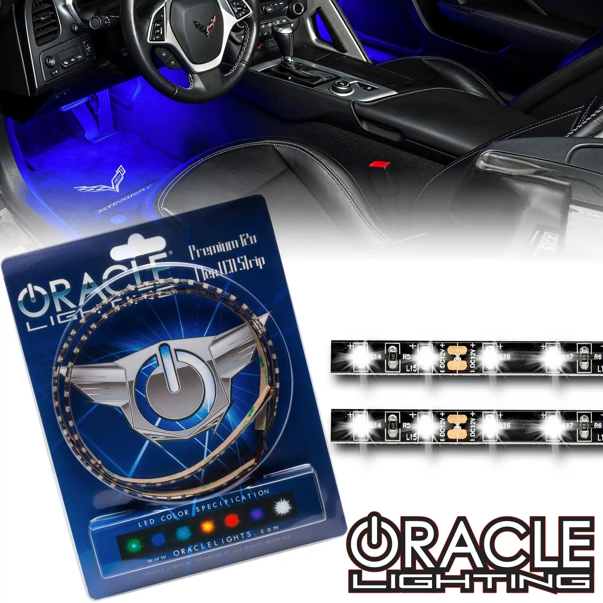 ORACLE Ambient LED Lighting Flexible Strip Footwell Kit