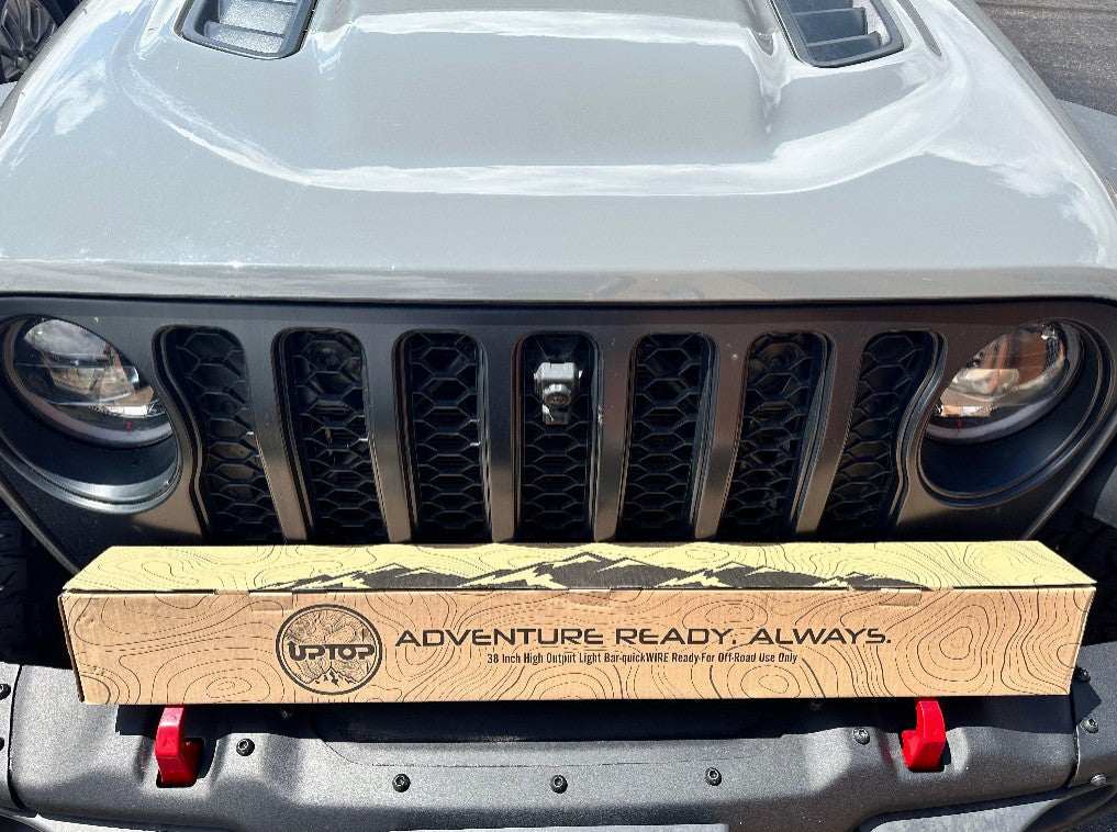upTOP Overland 38 inch light bar on roof rack