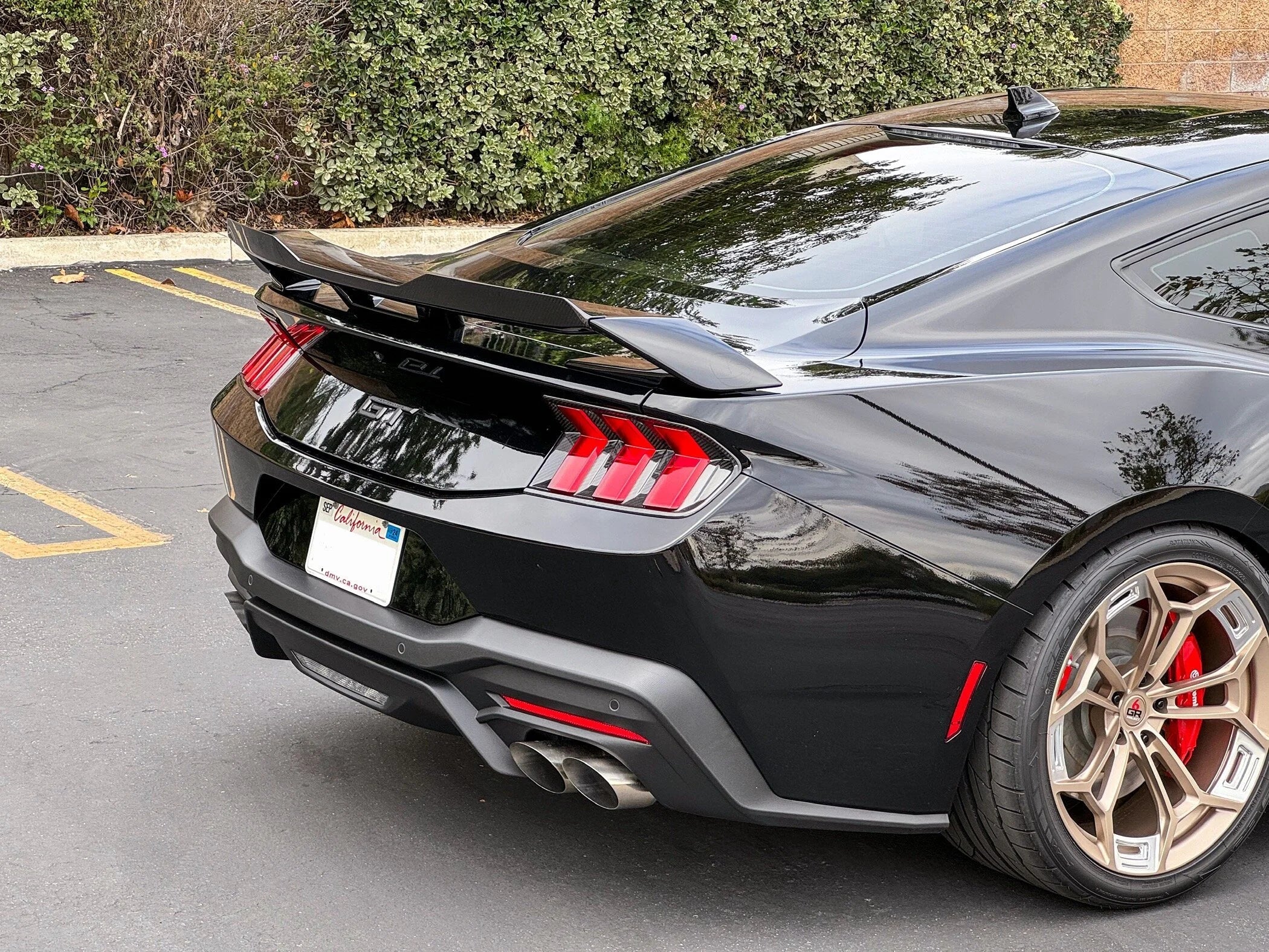 2024-Current Ford Mustang Dry Carbon Taillight Cover