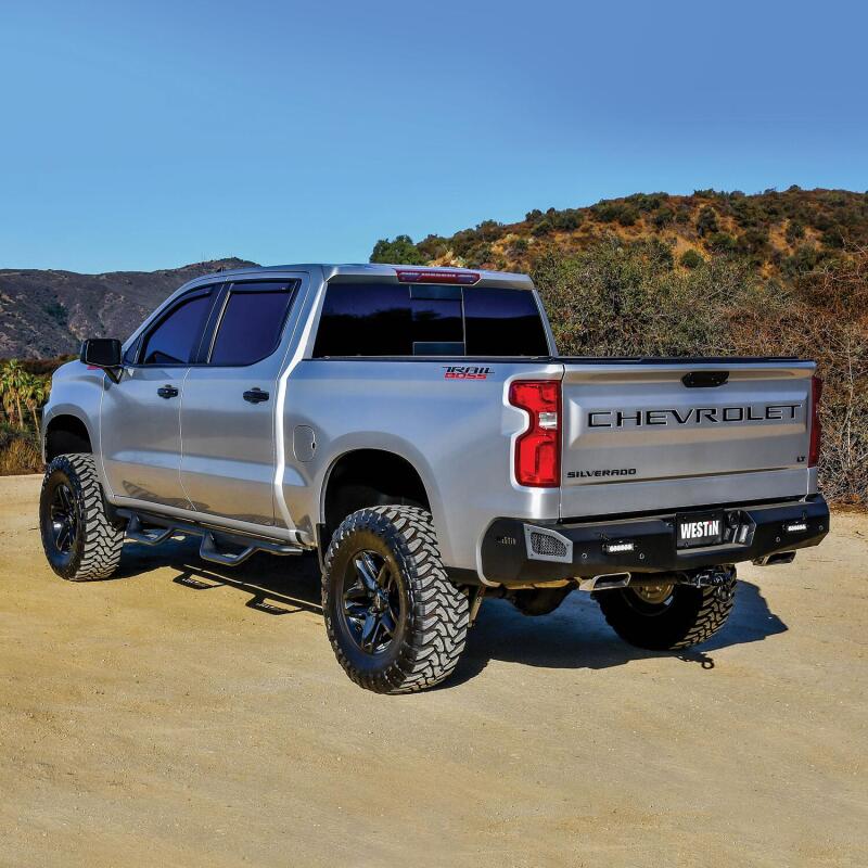 Westin Outlaw Drop Nerf Step Bars, Crew Cab, fits Chevy Silverado 1500