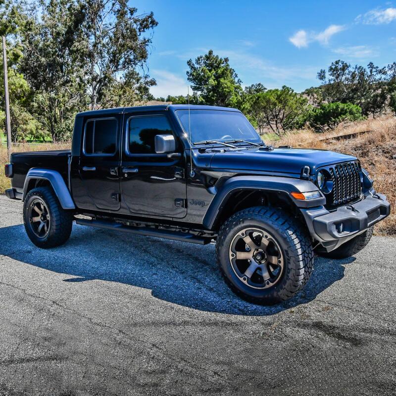 Westin R5 Nerf Step Bars, Textured Black, fits Jeep Gladiator