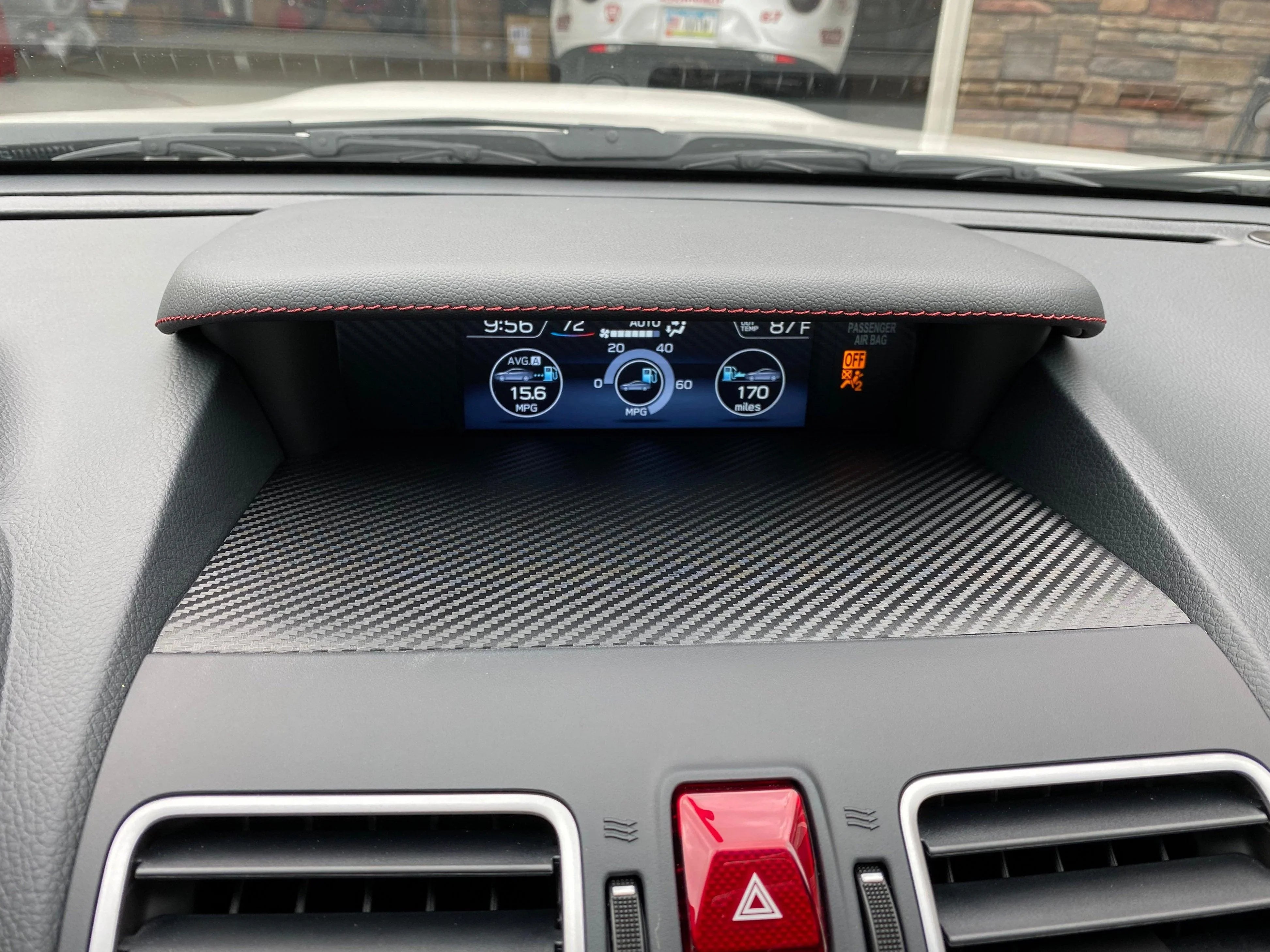 3D Carbon Center Instrument Panel Dash Trim - 2015-2021 WRX / STI