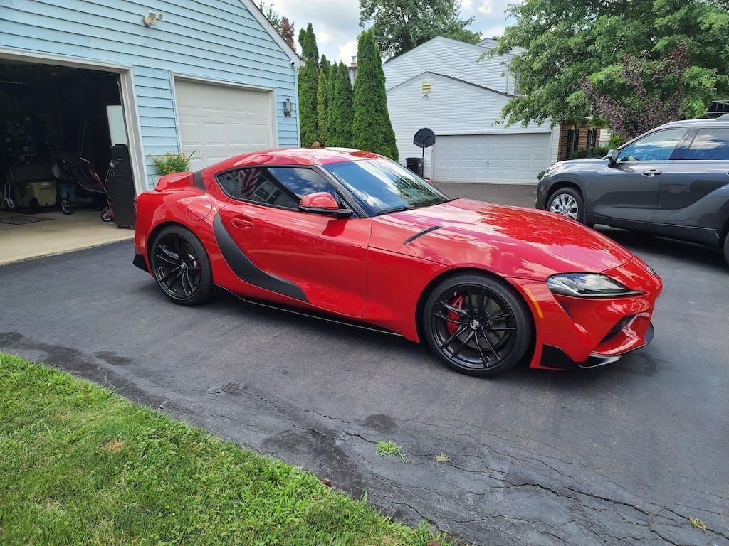 3D Carbon Door Trim Overlay / Garnish / Protector - 2020+ Supra