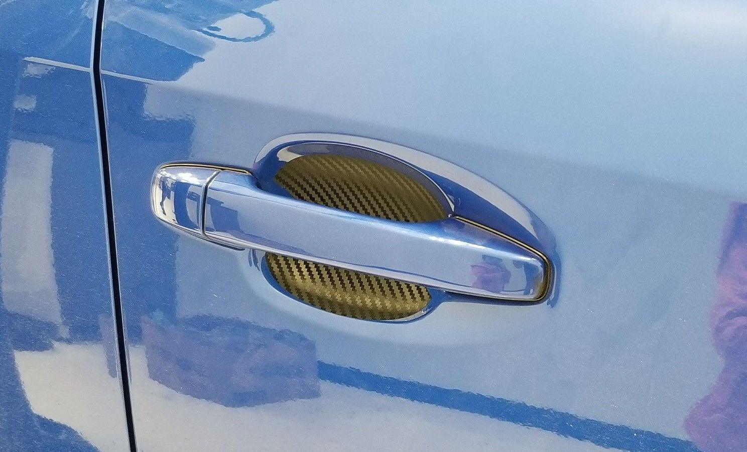 3D Carbon Fiber Vinyl Door Cup Protectors - 2015-2020 Subaru WRX / STI