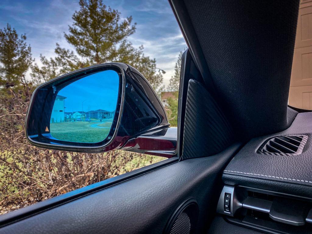 3D Carbon Inner Door Window Triangle Trim Overlays - 2020+ Supra