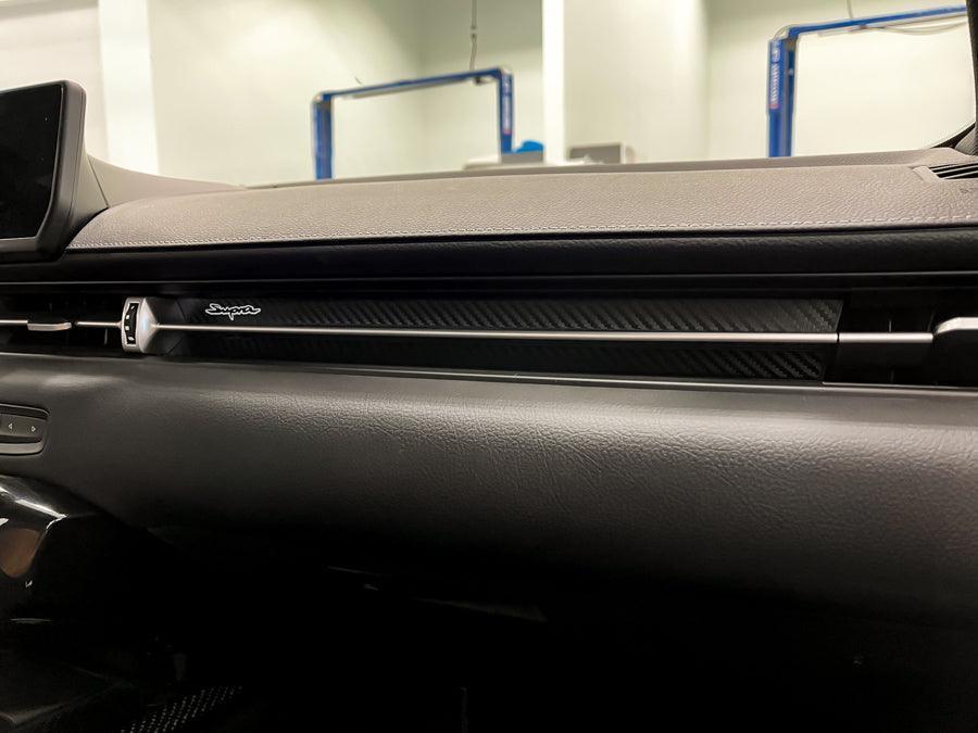 3D Carbon Passenger Side Dash Interior Overlay - 2020+ Supra