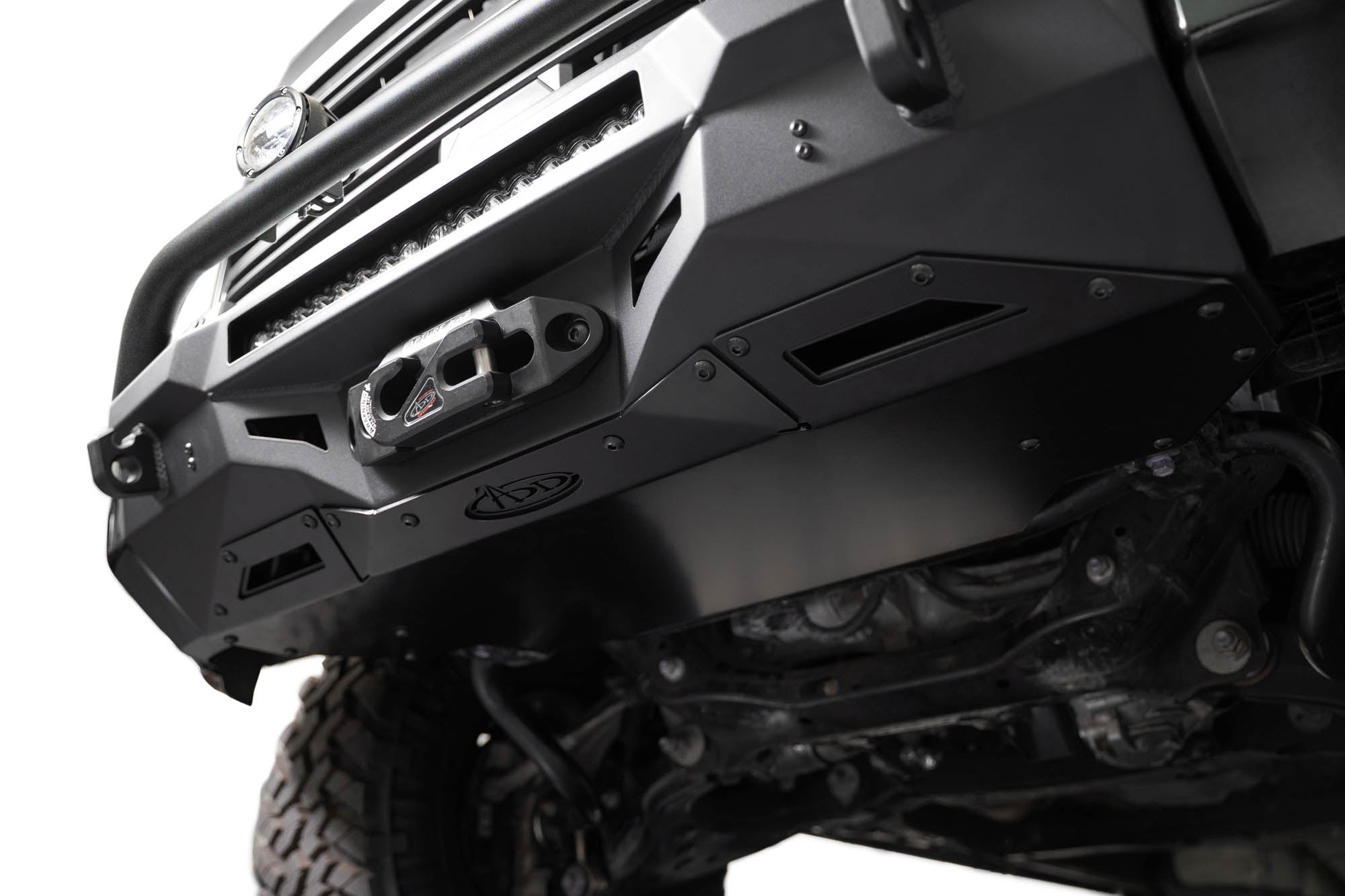 3rd-gen-Toyota-Tundra-Stealth-Center-Mount-Front-Bumper-w-Top-Hoop-3 - NVMOS