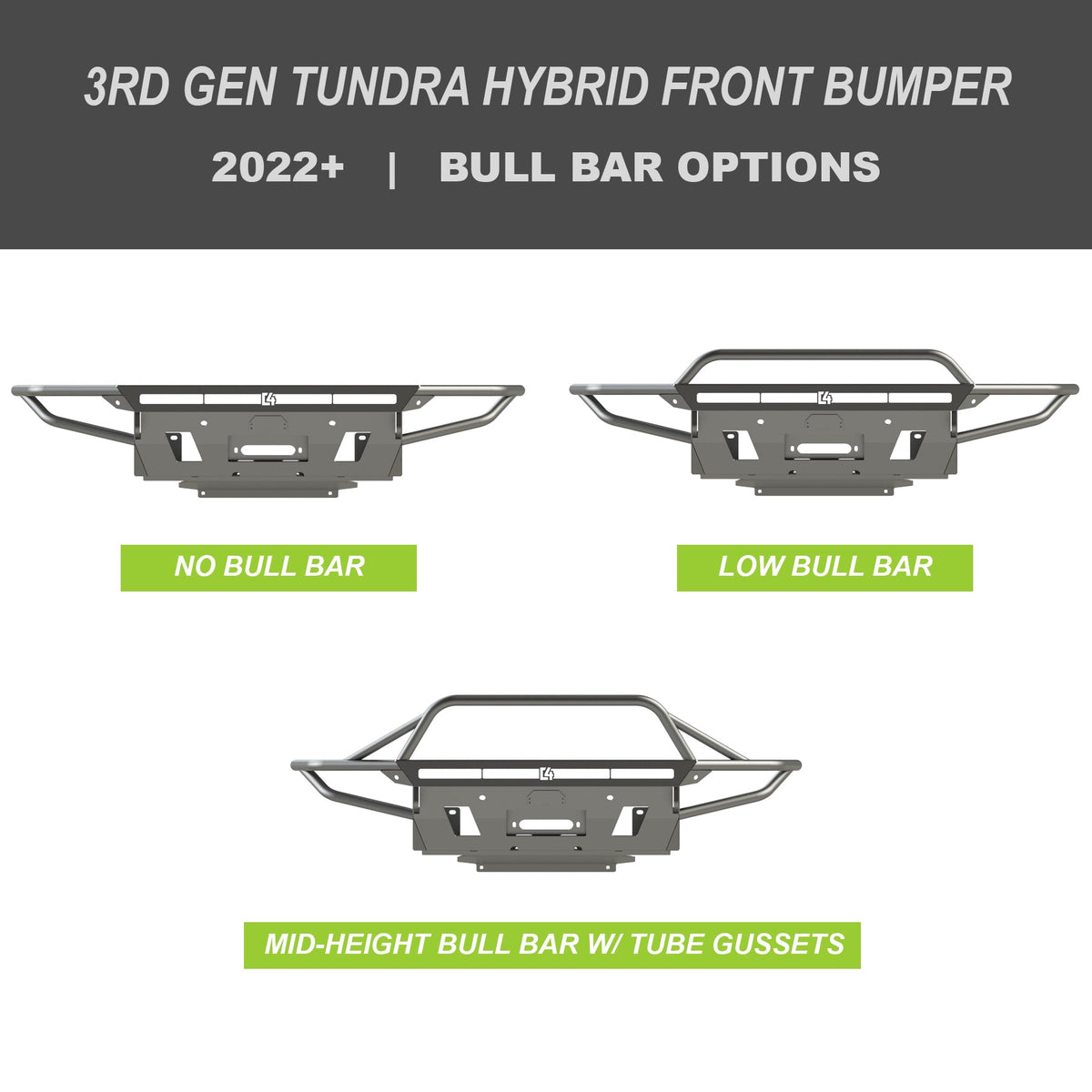 C4 Fabrication Tundra Hybrid Series Front Bumper / 3rd Gen / 2022+
