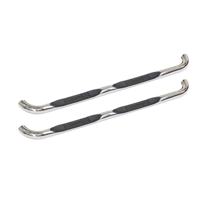 Westin E-Series 3 Round Nerf Step Bars, Double Cab, fits Toyota Tundra