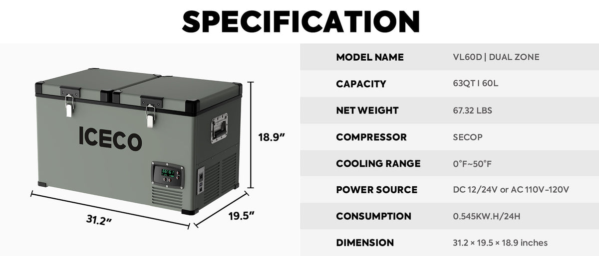 ICECO VL60 features