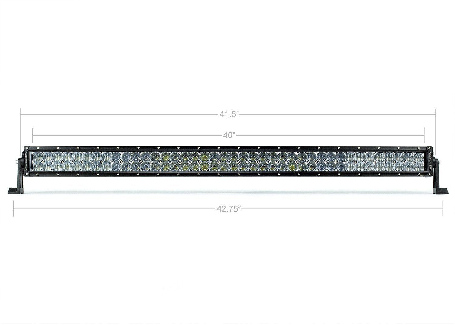 40 inch dual row LED light bar for trucks and off-road vehicles, dimensions shown
