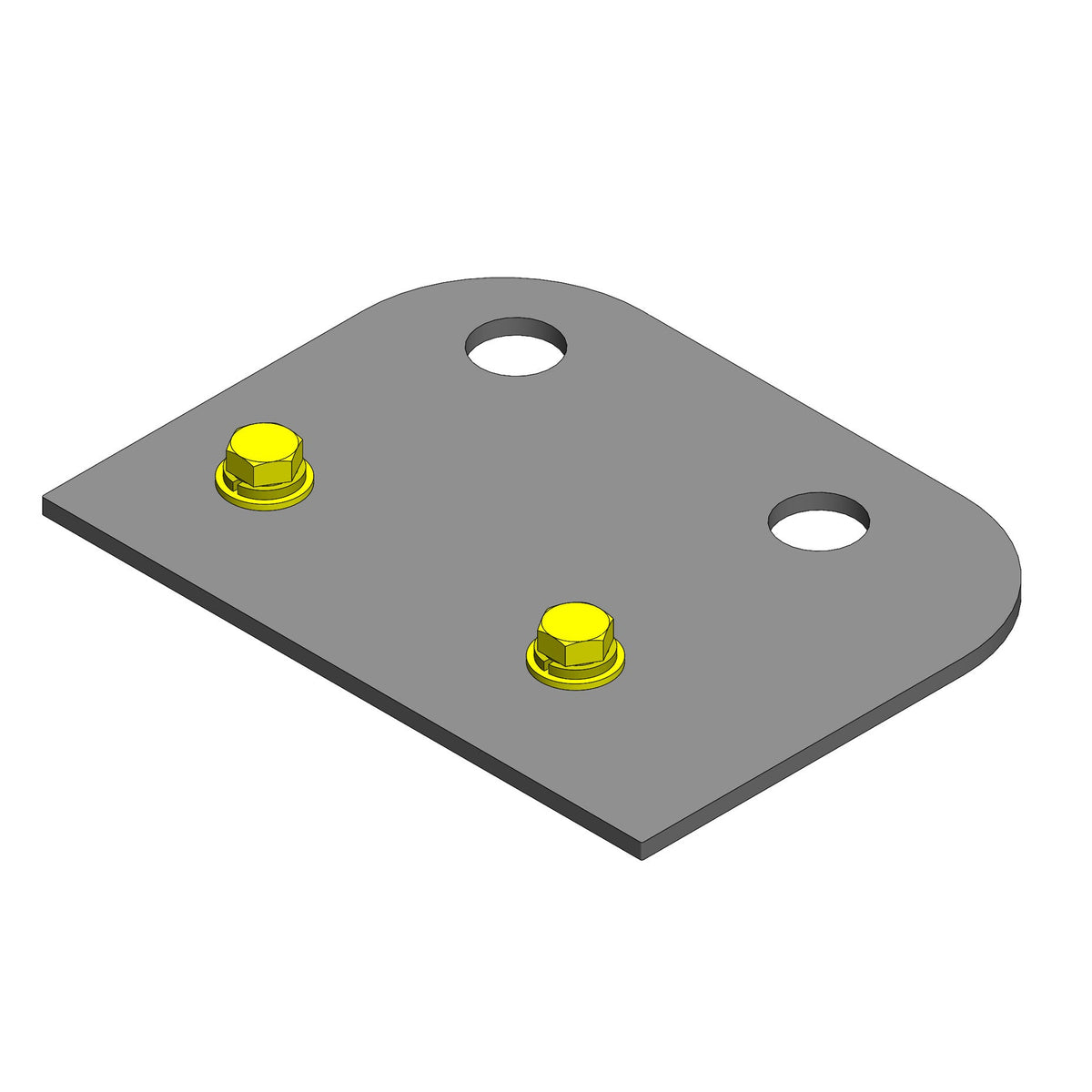 Jeep Wrangler Gas Tank Skid Plate Bracket (2007-2018, JK)