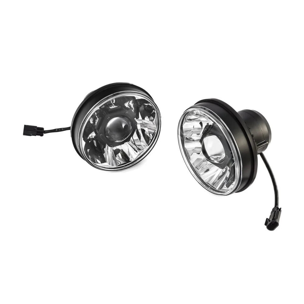 KC HiLiTES 7" Gravity® LED Pro DOT Headlight - Driving Beam - Pair - 18-24 Jeep JL / 20-24 Jeep JT w/ Halogen Headlights