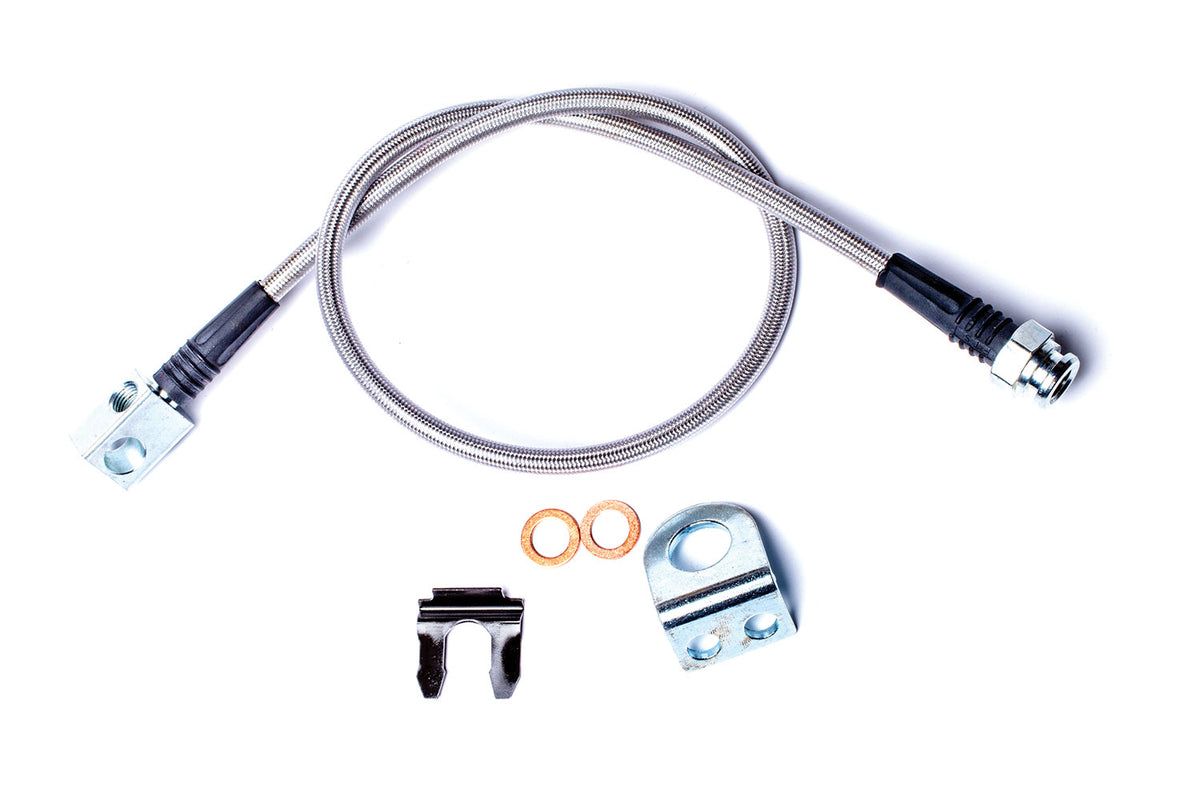 TeraFlex 26 inch stainless steel braided rear brake line kit for Jeep Wrangler TJ