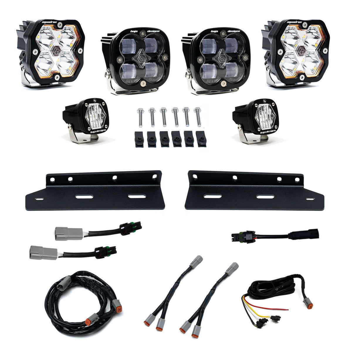 Baja Designs Squadron 2.0 Sport/Squadron SAE/S1 Fog Pocket Light Kit - Ford 2021-26 F-150 Raptor
