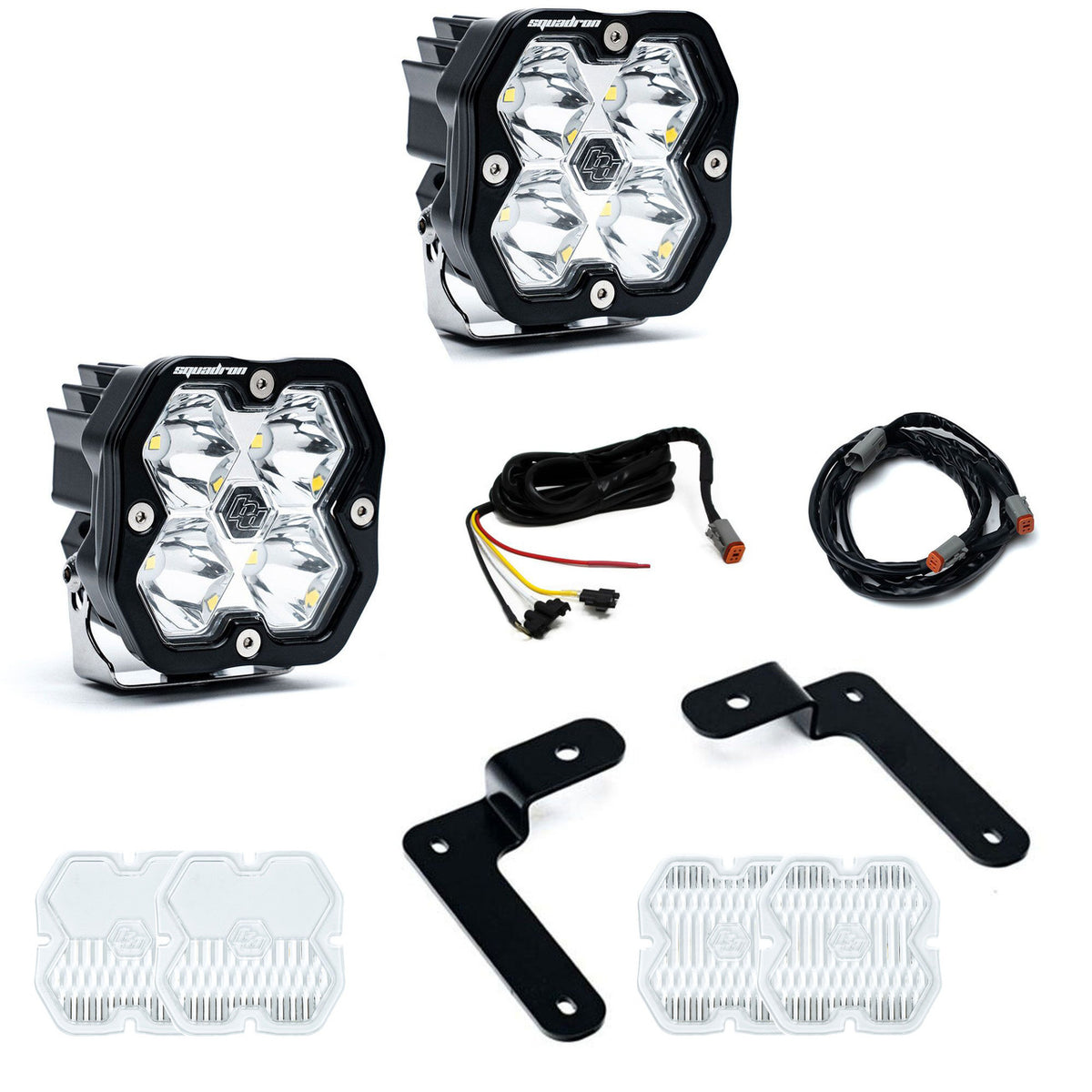 Baja Designs Squadron 2.0 Sport A-Pillar Light Kit - Jeep 2018-26 Wrangler JL; 2020-26 Gladiator JT