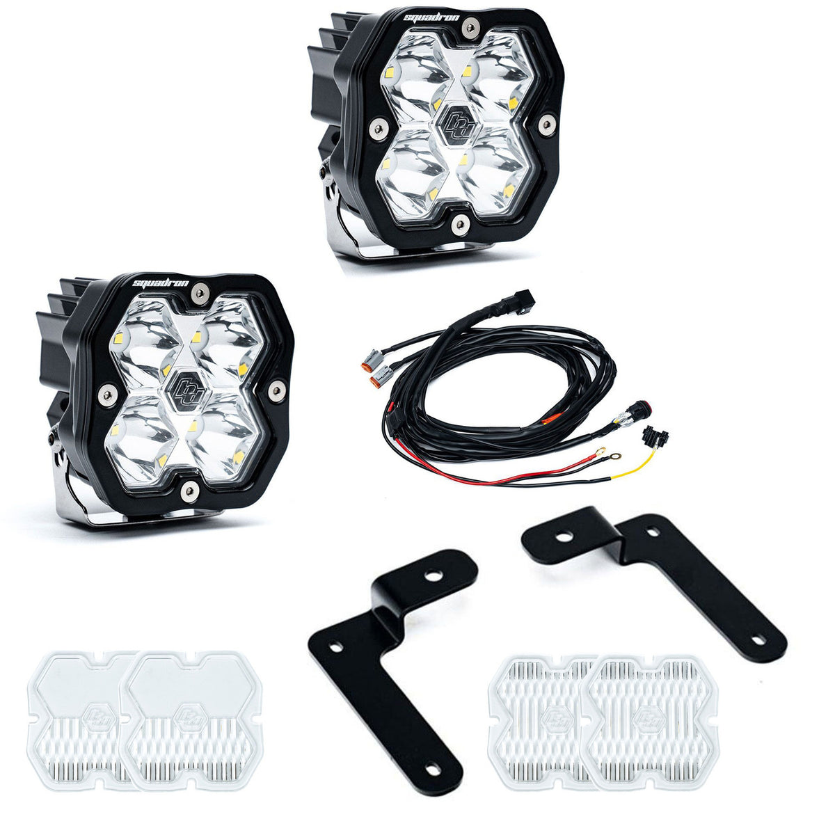 Baja Designs Squadron 2.0 Sport A-Pillar Light Kit - Jeep 2018-26 Wrangler JL; 2020-26 Gladiator JT