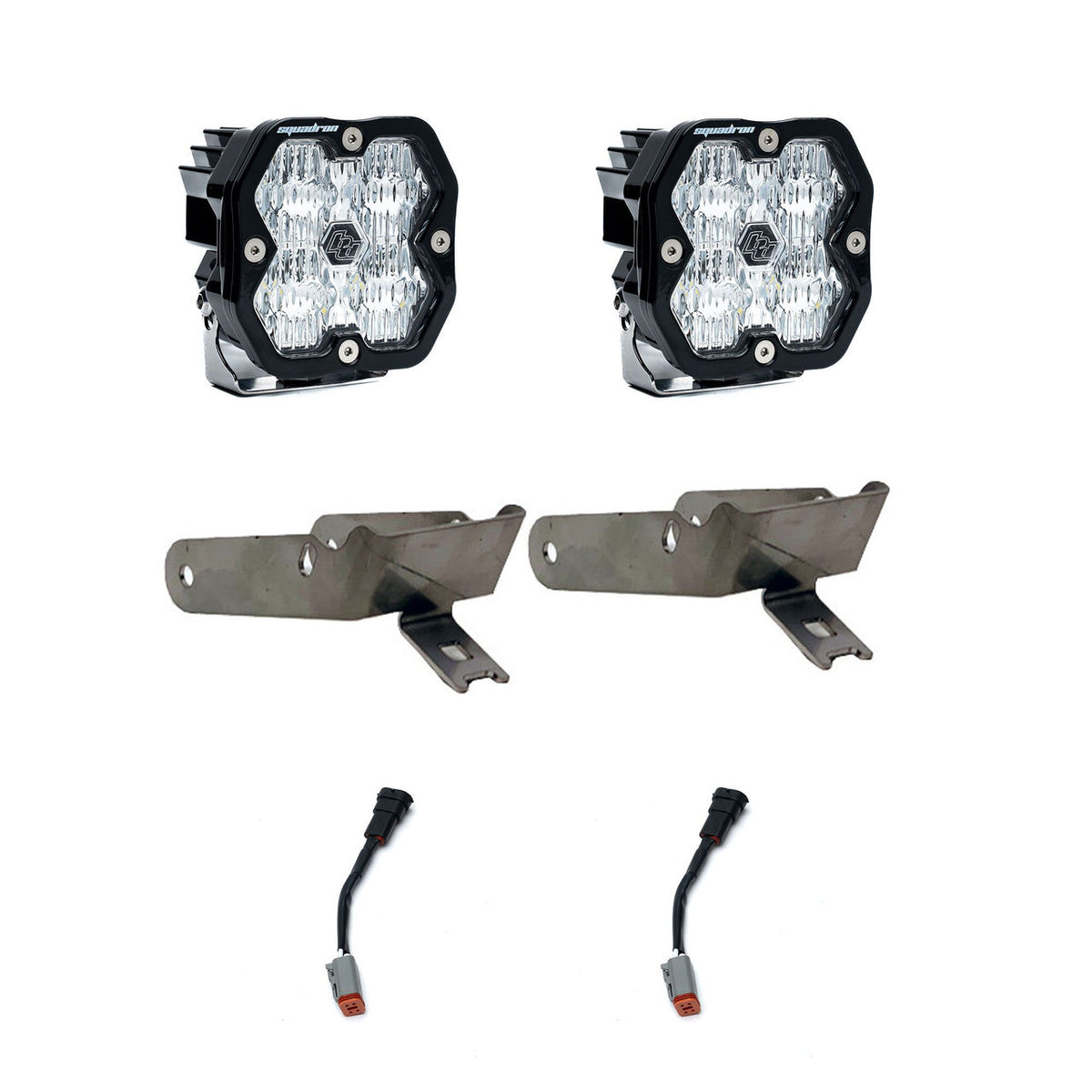 Baja Designs Squadron 2.0 Sport Fog Pocket LIght Kit - Ford 1999-10 F-250/350 Super Duty