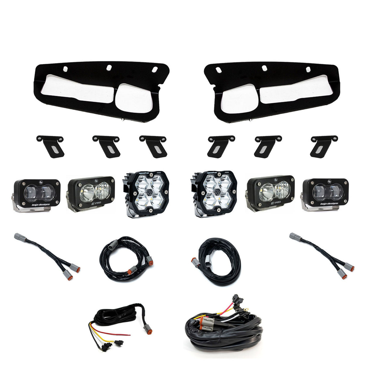 Baja Designs Squadron 2.0 Pro/S2 Pro/S2 SAE "Pro" Fog Pocket Light Kit - Ford 2021-26 Bronco; 2022-24 Bronco Raptor; Note: w/ Steel Bumper