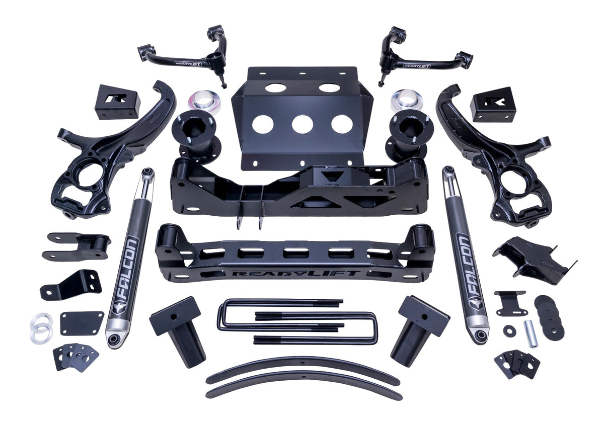 ReadyLIFT 6" (6-inch + Factory 2-inch) Big Lift Kit With 2.1 Falcon Shocks - 2019-2024 1500 Trail Boss / AT4
