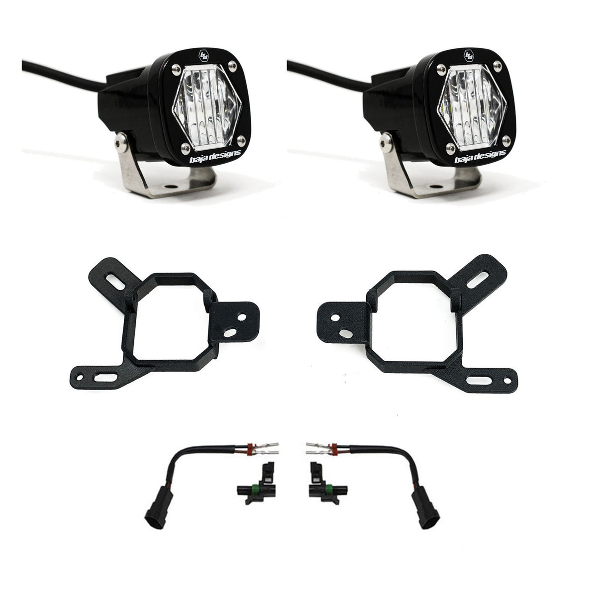 Baja Designs S1 Fog Pocket Light Kit - GMC/Chevy 2023-2026 Canyon/Colorado; 2024-2026 Yukon, 2500/3500; 2022-2026 Sierra 1500 AT4-X