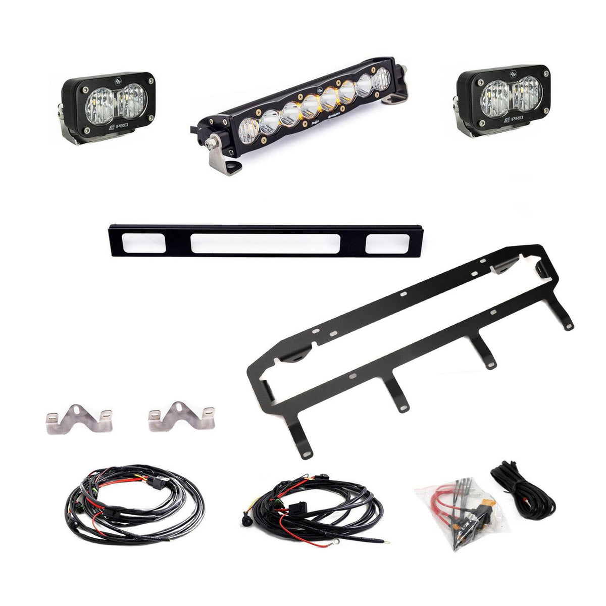 Baja Designs S8 10-inch/S2 Pro Grille Light Replacement Kit - 2025-2026 Toyota 4Runner, TRD Pro