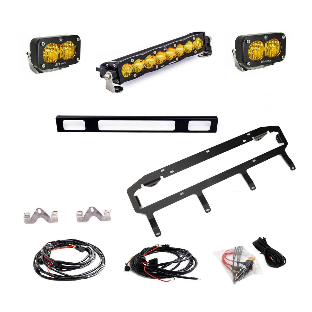 Baja Designs S8 10-inch/S2 Pro Grille Light Replacement Kit - 2025-2026 Toyota 4Runner, TRD Pro