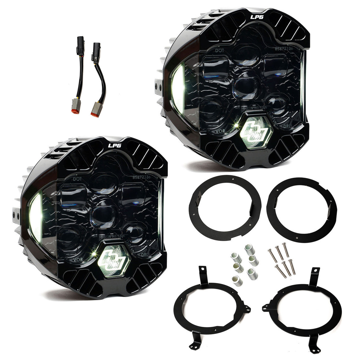 Baja Designs DOT LP6 LED Headlight Kit - Jeep 2018-2026 Wrangler JL; 2020-2026 Gladiator JT; NOTE w/LED Headlights