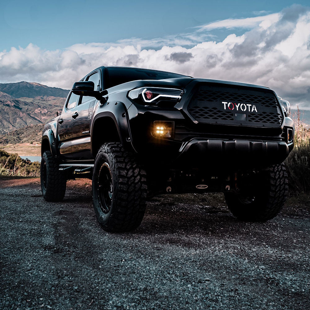 Baja Designs Toyota Fog Pocket Light Mount Kit For Squadron-R Lights - Toyota 2010-24 4Runner; 2012-23 Tacoma; 2014-21 Tundra