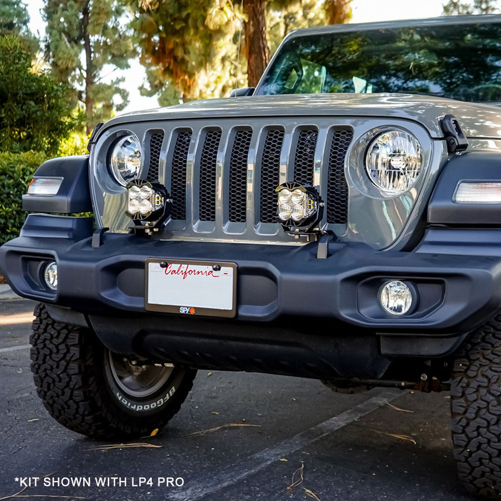 Baja Designs Jeep JL/JT LP6 Pro Bumper Light Kit - Jeep 2020-2026 Gladiator; 2018-2026 Wrangler JL; NOTE: w/ OE Plastic Bumper