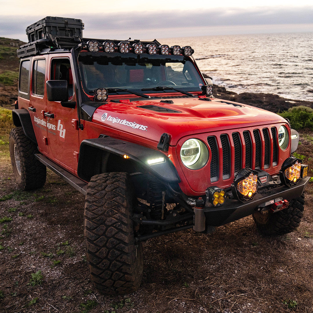 Baja Designs Jeep JL/JT 8XL Linkable Roof Mount Light Kit - Jeep 2020-2026 Gladiator; 2018-2026 Wrangler JL; Exc. Rubicon 392, Mojave, 4xE