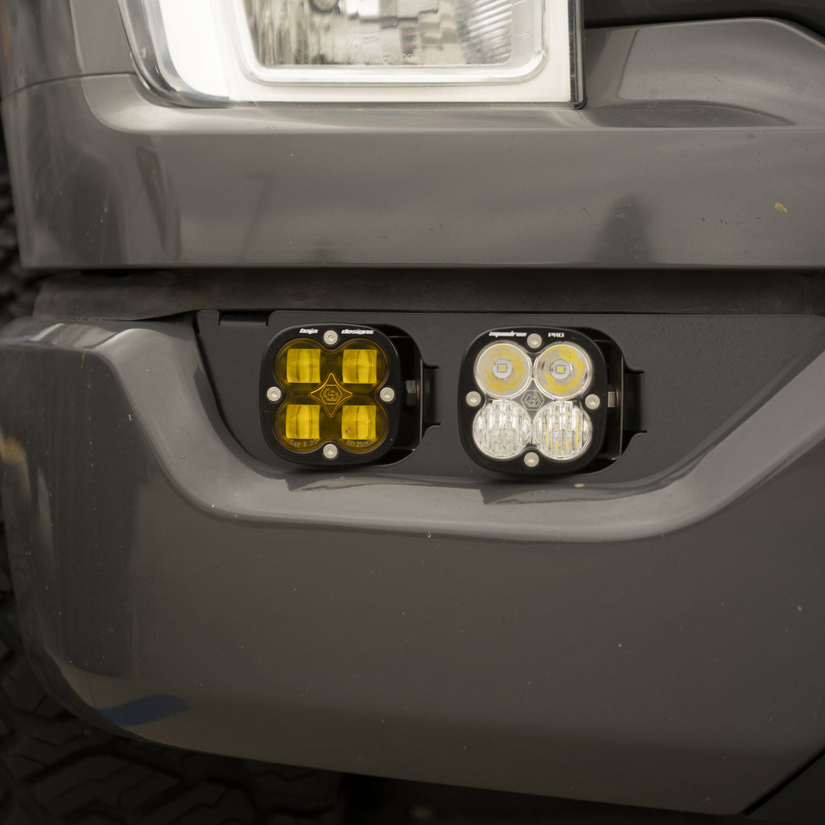 Baja Designs Ford Squadron SAE/Pro Fog Pocket Light Kit - Ford 2021-23 F-150; NOTE: w/ Daytime Running Lights (DRL)