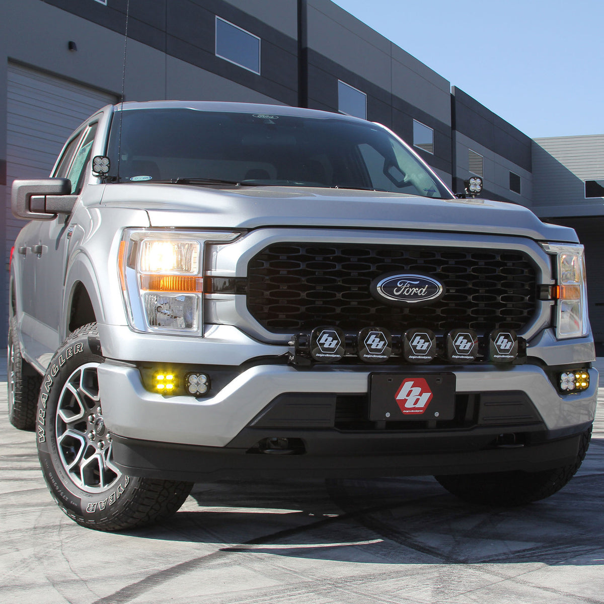 Baja Designs Ford Squadron SAE/Sport Fog Pocket Light Kit - Ford 2021-23 F-150; NOTE: w/ Daytime Running Lights (DRL)