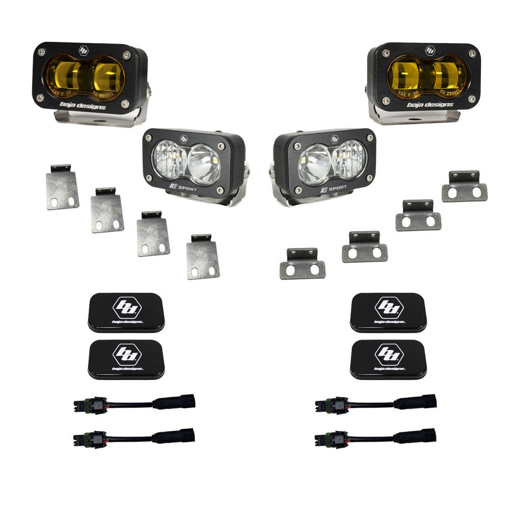 Baja Designs S2 SAE/S2 Sport Fog Pocket Kit - Ford 2021-2026 F-150 Raptor; 2023-2026 Bronco Raptor, 2024-2026 F-150 Raptor 37/R