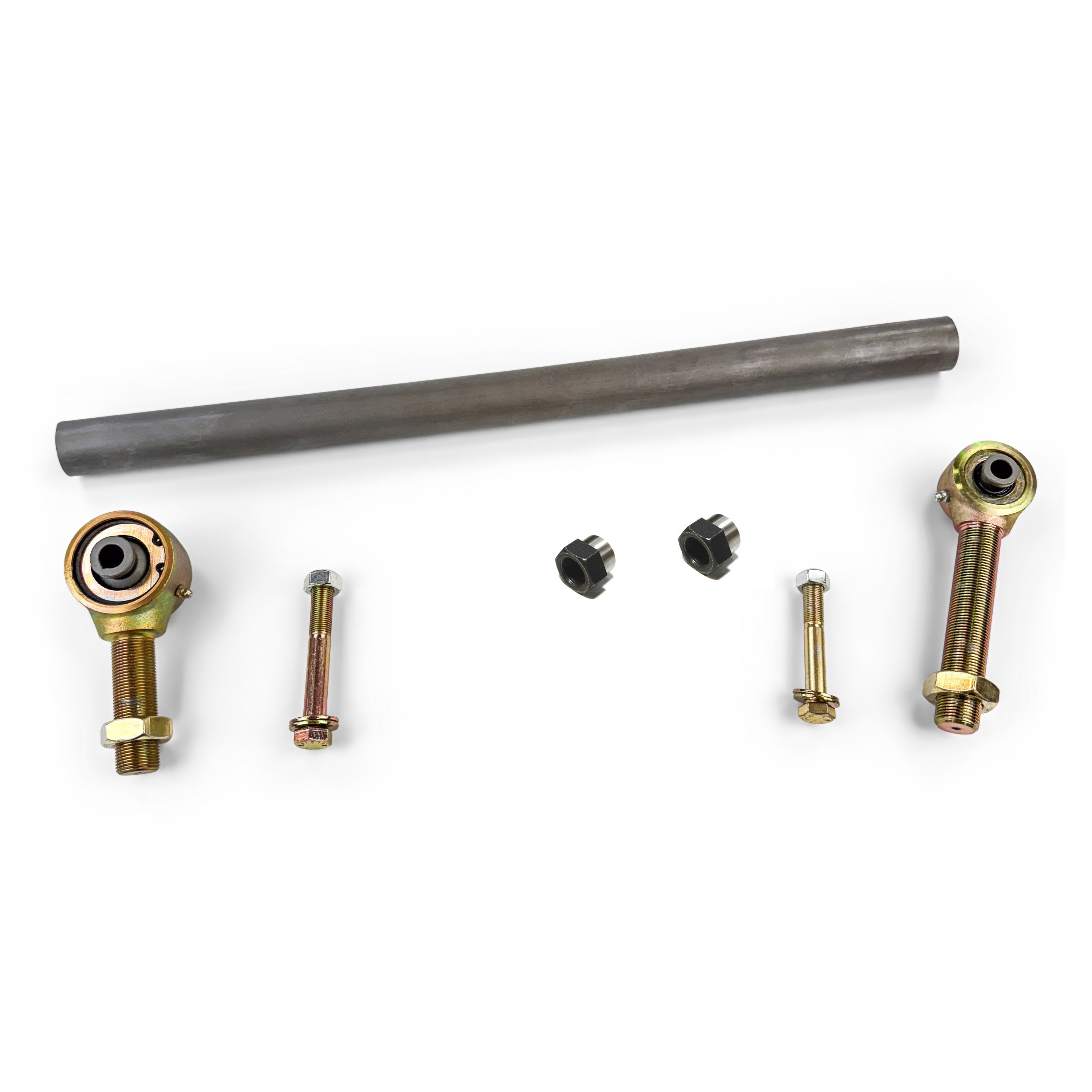 Heavy-duty adjustable panhard bar kit with rod ends and hardware for off-road vehicles