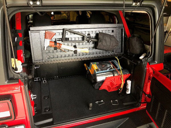 Diabolical Inc Slipstream folding top MOLLE panels installed
