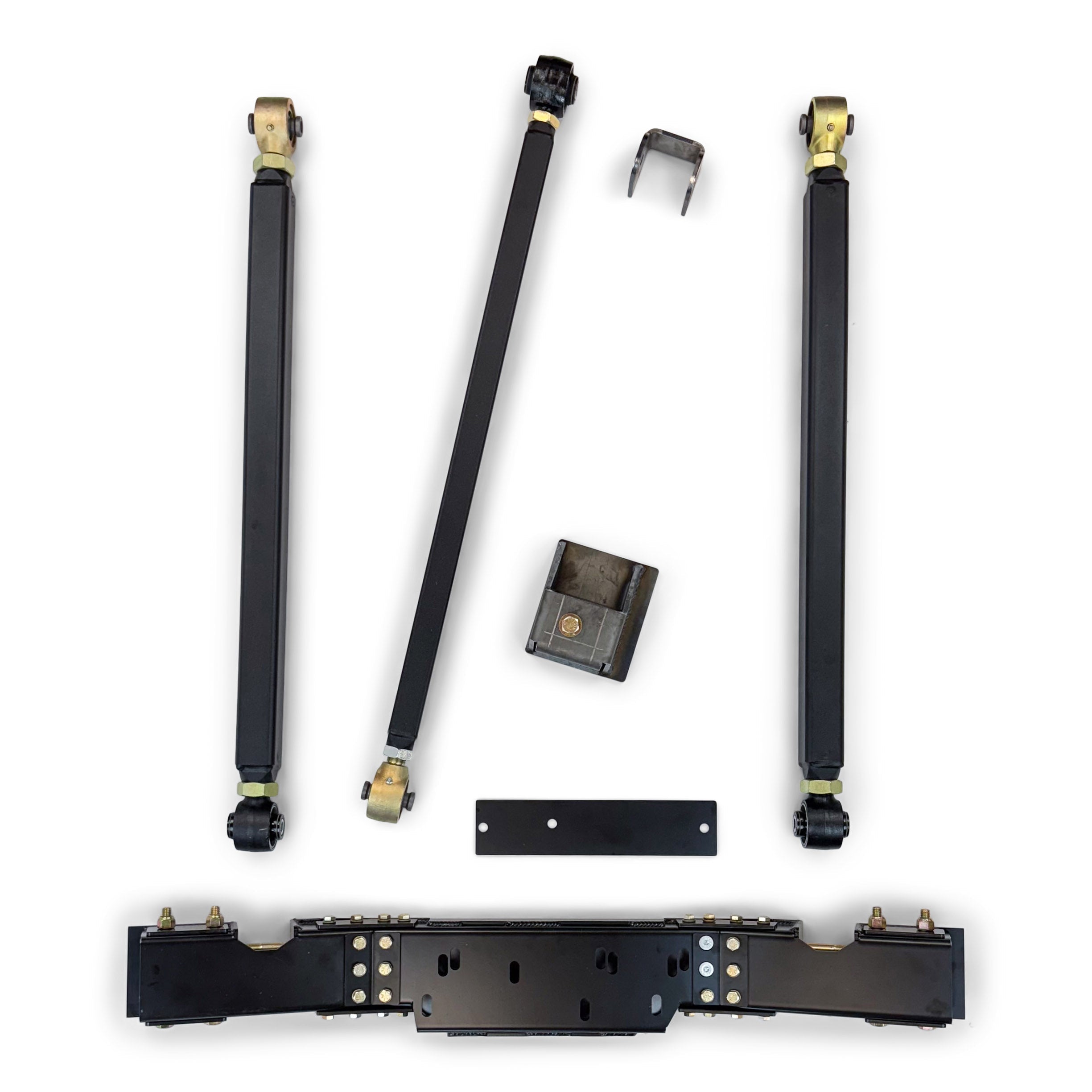 Heavy-duty control arm and bracket kit for off-road Toyota or Jeep vehicles