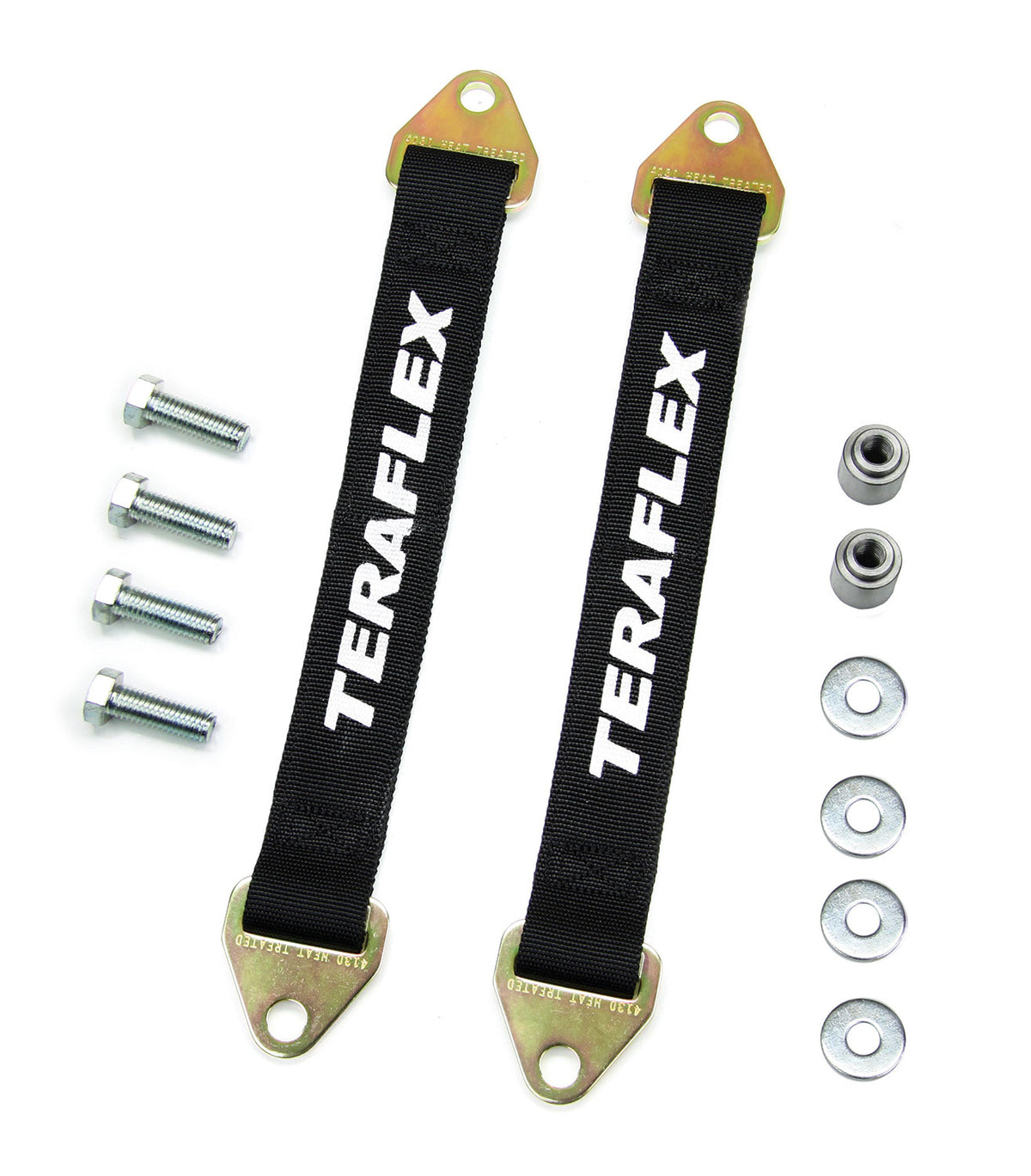 TeraFlex 15.125 inch front suspension limit strap kit (3-4 inch lift) for Jeep Wrangler JK 2007-2018