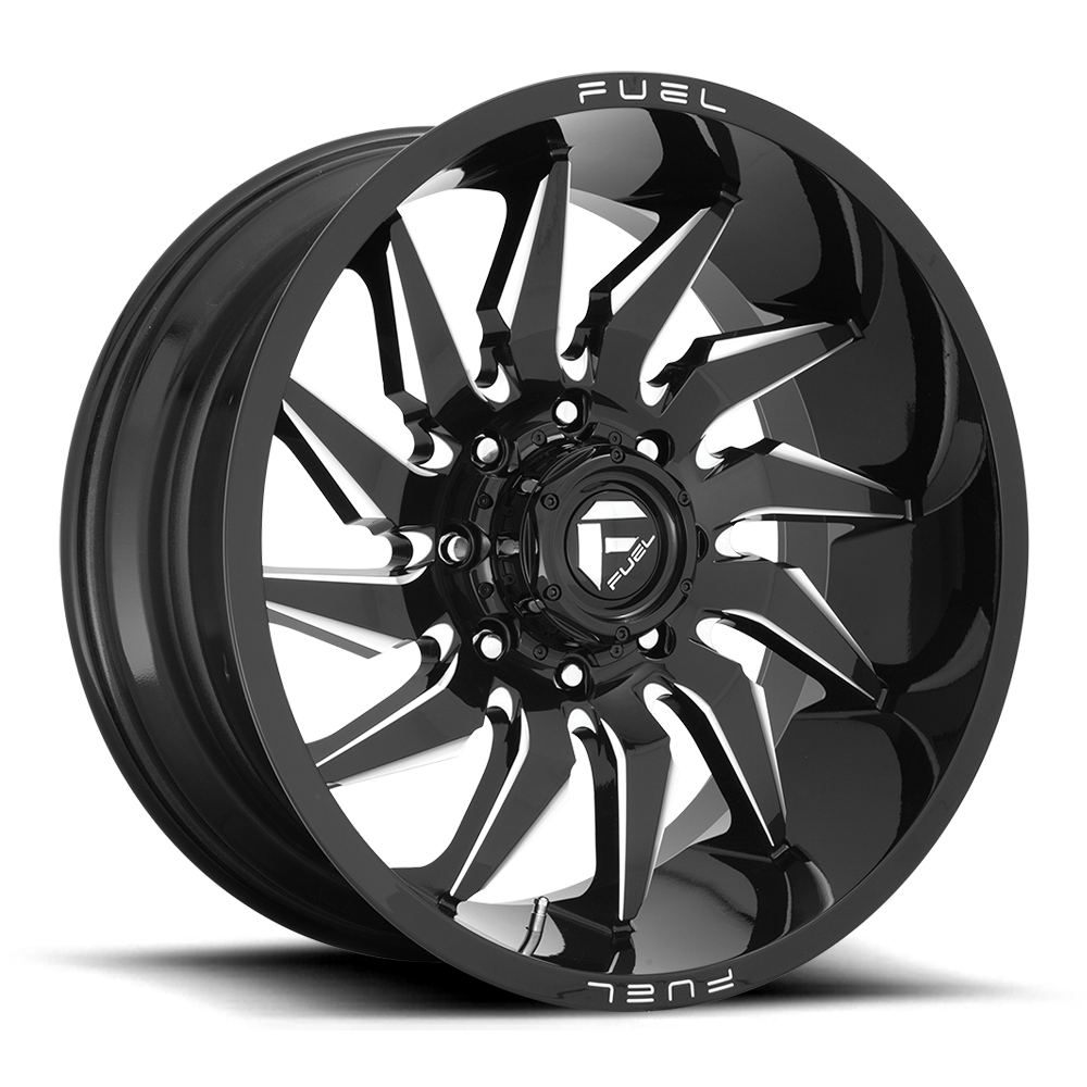Fuel Saber D744 Gloss Black Milled wheel, universal fit