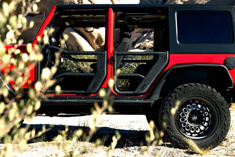 Body Armor 4x4 Tube Doors, Rear Pair, fits Jeep Wrangler