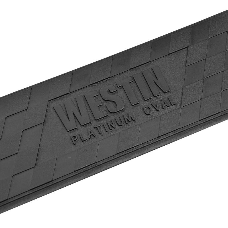 Westin Platinum 4 Oval Nerf Step Bars, fits Jeep Wrangler