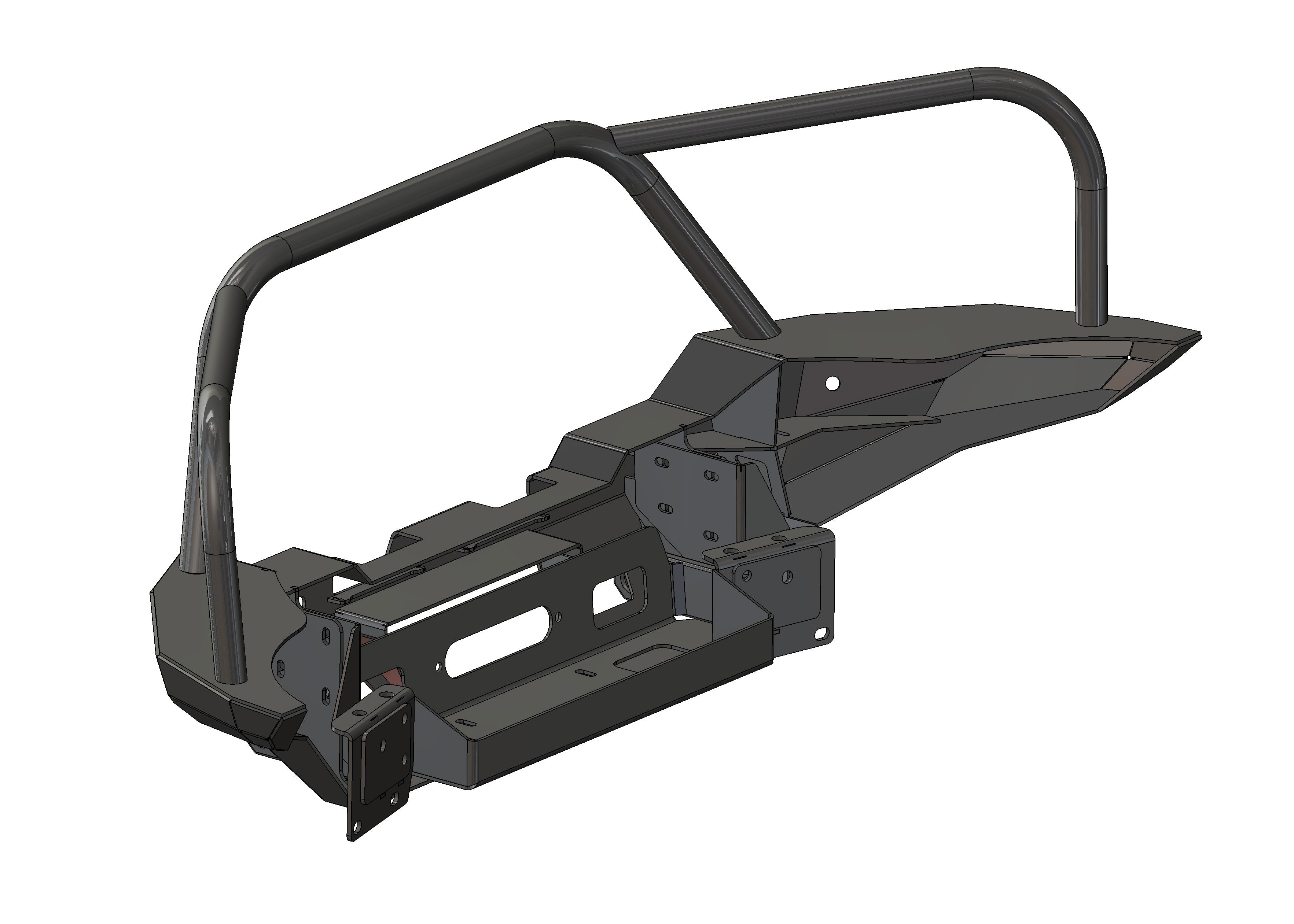 Backwoods Toyota Tacoma 4th Gen (2024+) Hi-Lite Overland Front Bumper [Bull Bar]