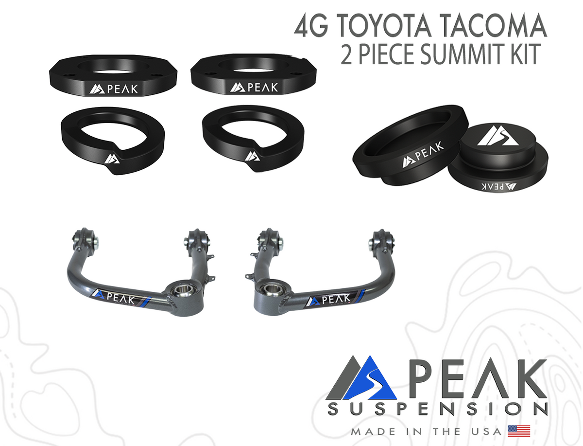 Peak Suspension 2-Piece Summit Kit – 2.25" Lift 24+ Toyota Tacoma for 2024+ Toyota Tacoma