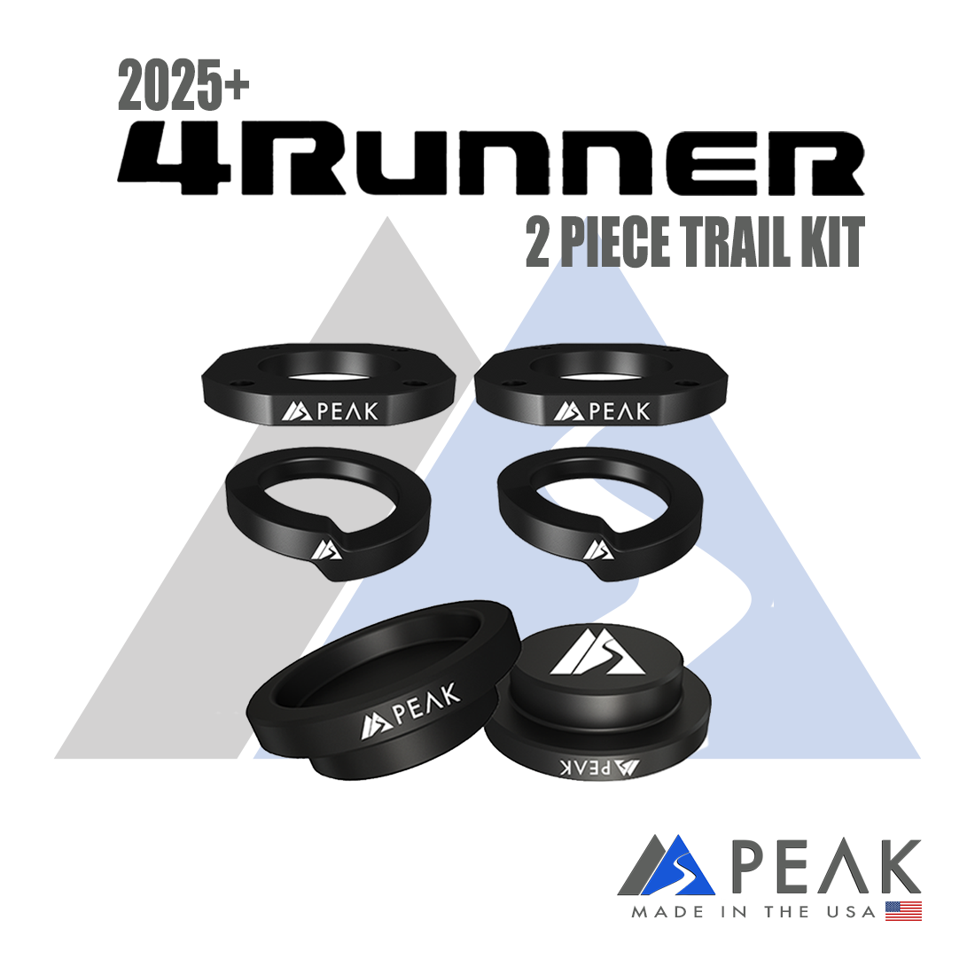 Peak Suspension 2025+ Toyota 4Runner 2-Piece Trail Kit – 2.25" Lift for 2025+ Toyota 4Runner