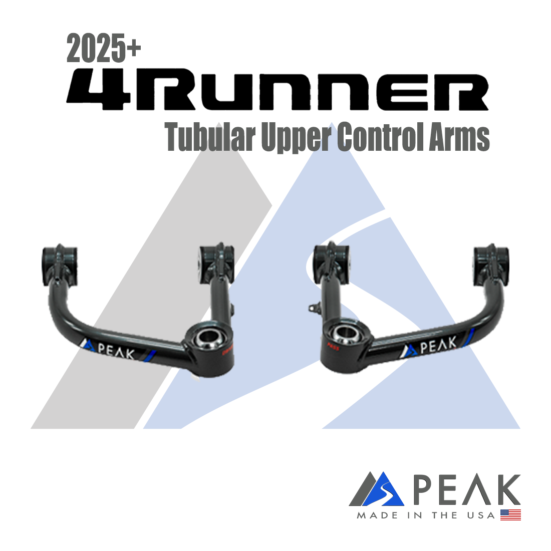 Peak Suspension 2025+ Toyota 4Runner Tubular Upper Control Arms for 2025+ Toyota 4Runner