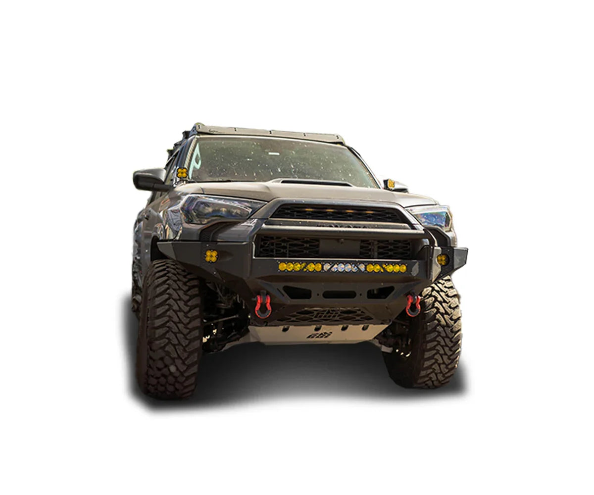 Toyota 4Runner with rugged off-road bumper, LED lights, and all-terrain tires