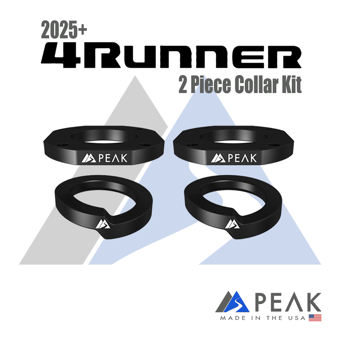 Peak Suspension 2025+ Toyota 4Runner 2-Piece Collar Lift – 2.25" Lift for 2025+ Toyota 4Runner