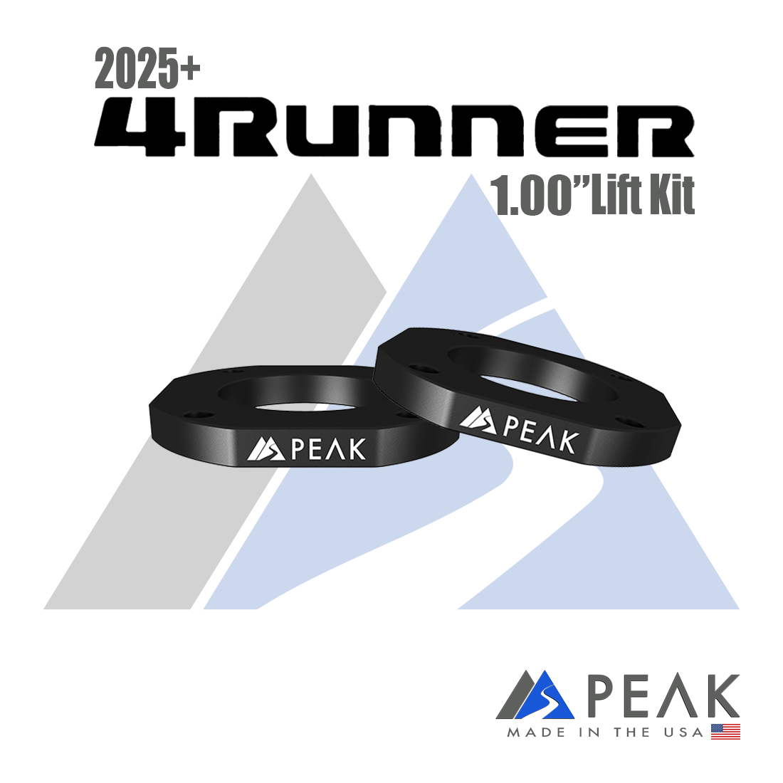 Peak Suspension 2024+ Toyota 4Runner TrailHunter/TRD Pro- 1" Lift for 2024+ Toyota 4Runner